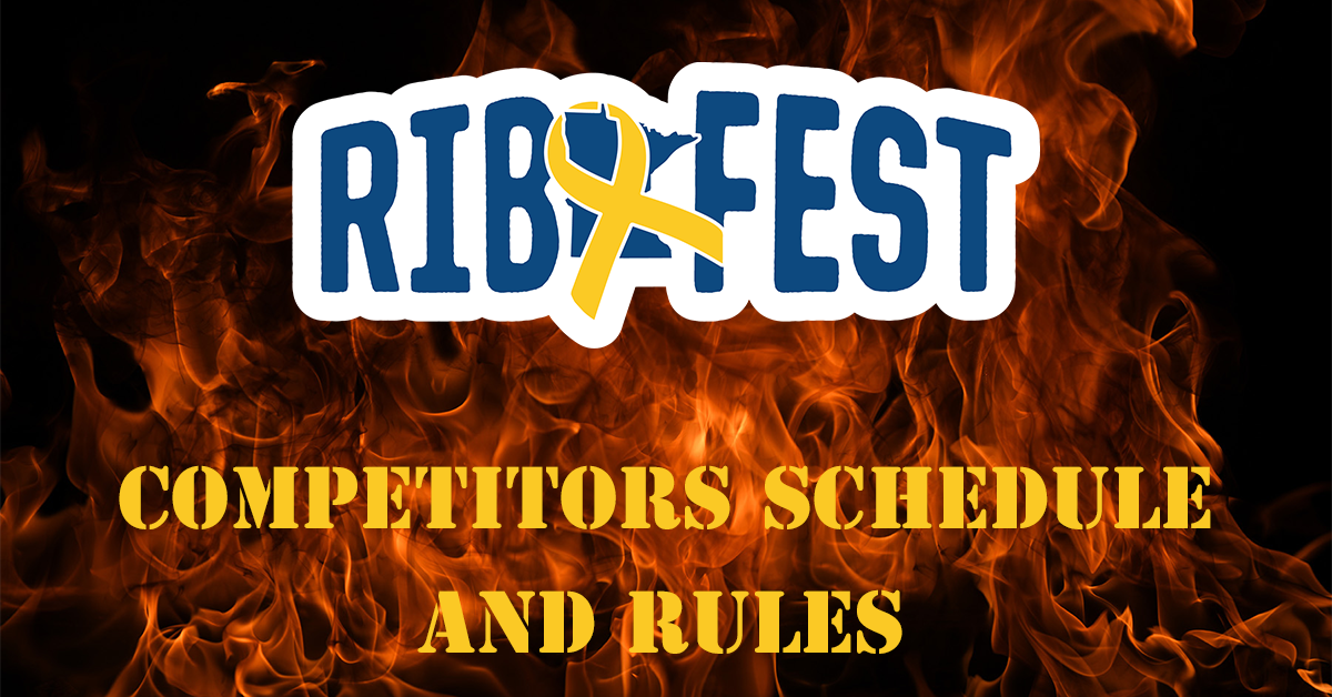 Yellow Ribbon Ribfest Competitors Schedule and Rules - Minnesota Building Trades Ribfest